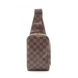 LOUIS VUITTON Authentic Brown Damier Leather Fanny Pack